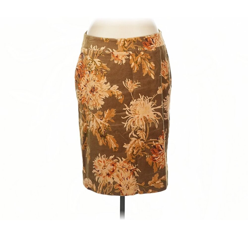 Talbots Vintage-Style Pencil Skirt In A Botanical Print - Size 12 - Like New